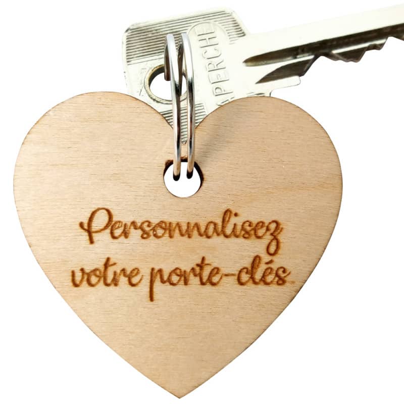 Porte Cl S Coeur En Bois Personnalis Bois