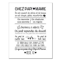 Carte Postale Chez Papi et Mamie - Popcarte