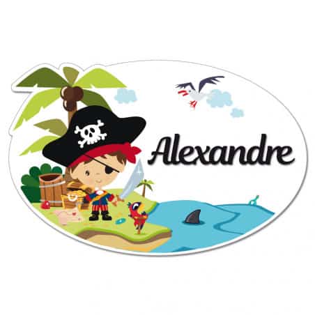 Plaque De Porte Pirate Plexi Pancarte Personnalis E Pour Chambre Enfant