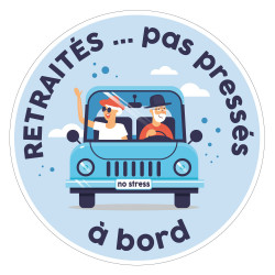 Sticker voiture Retraités