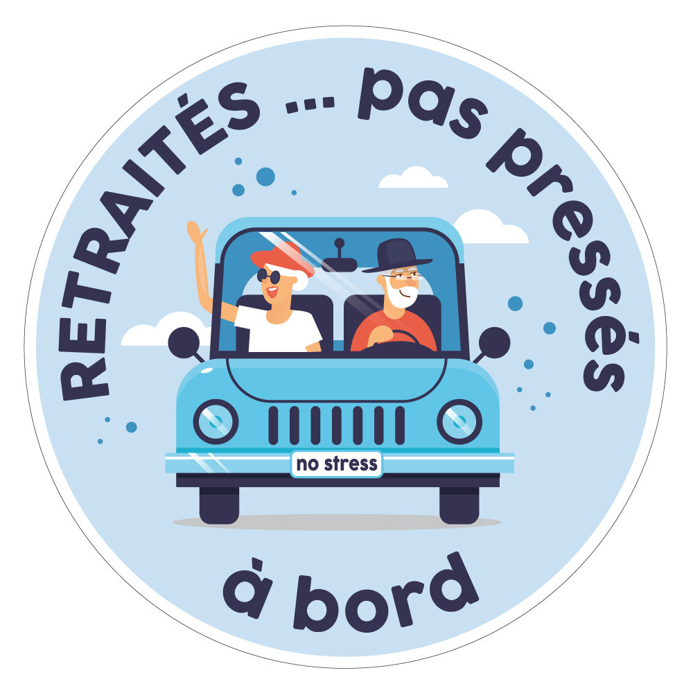 Sticker voiture Retraités