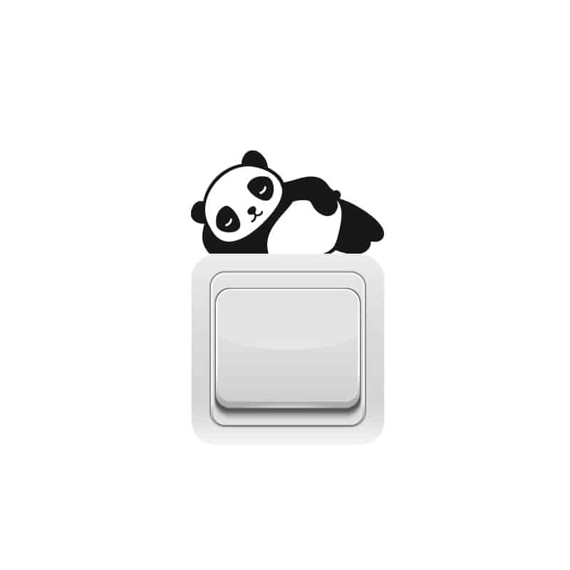 Autocollant Prise Électrique Panda