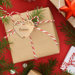 Boyfriend Drôle Cadeaux pour Anniversaire Noël en Bois Cœur Souvenir Plaque