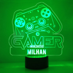 lampe veilleuse gaming vert