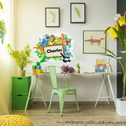 Mise en ambiance décoration animaux jungle personnalisée