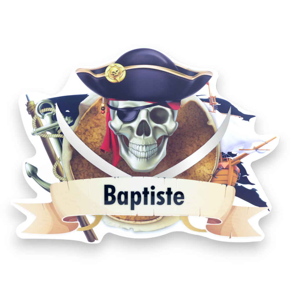 Tête de lit pirate ado personnalisée