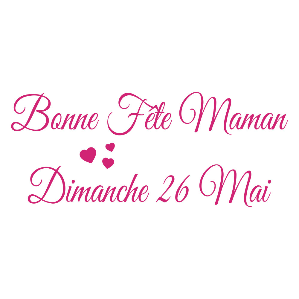 sticker Bonne fête Maman personnalisable