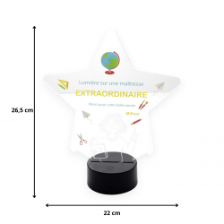 Dimensions veilleuse maitresse d'école