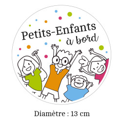 adhésif pour voiture petits-enfants à bord