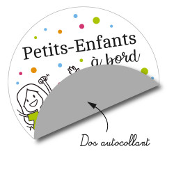 sticker autocollant petits-enfants à bord