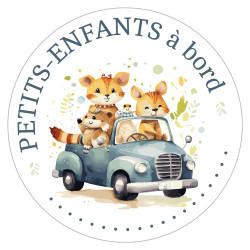 sticker petits-enfants à bord