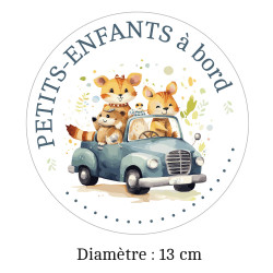 adhésif pour voiture petits-enfants à bord