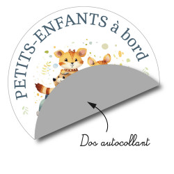 sticker autocollant petits-enfants à bord