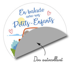 sticker autocollant en balade avec nos petits-enfants