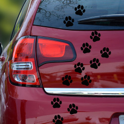 pattes de chien autocollantes pour voiture