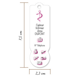 jeton de caddie personnalisable cabinet infirmière