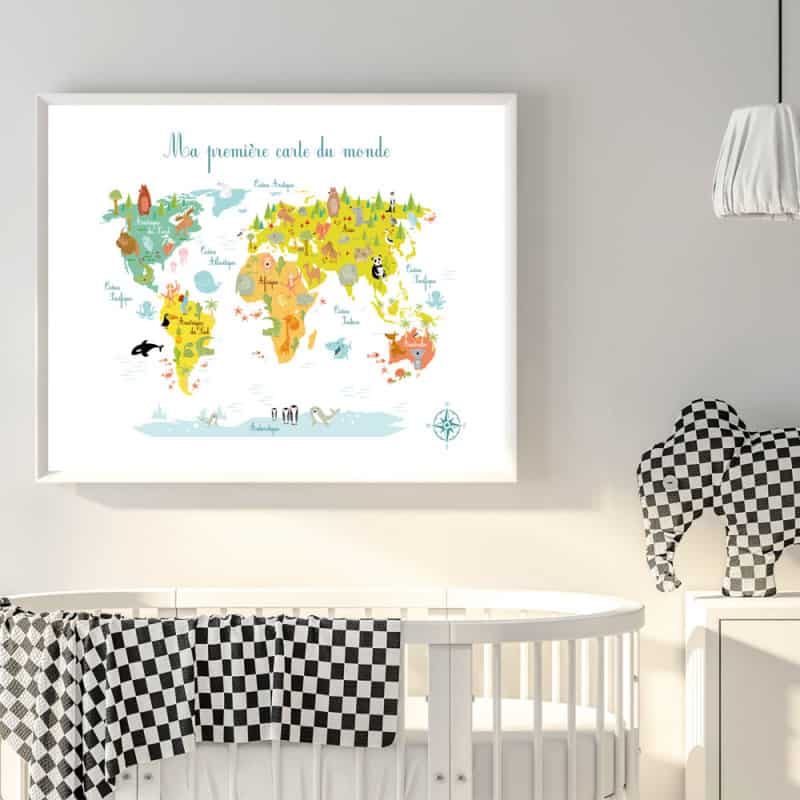  poster ; ma première carte du monde: 9782845407237
