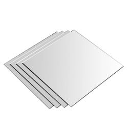 Miroir adhésif WallWraps® - Miroirs adhésifs carrés - 20 x 20 cm - 4 pièces
